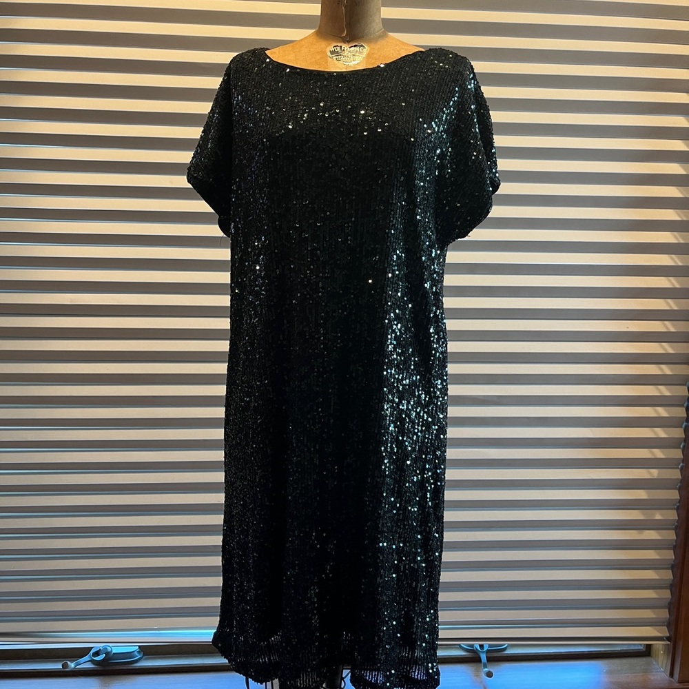 Cable & Gauge dark green Sequin Dress NWT medium